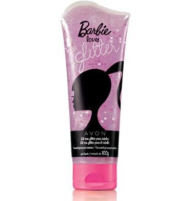 Gel com Glitter Barbie